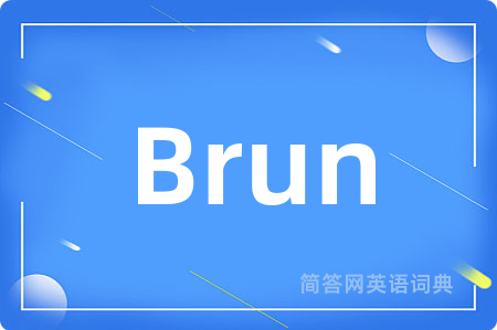 Brun是什么意思,Brun的中文翻译 Brun