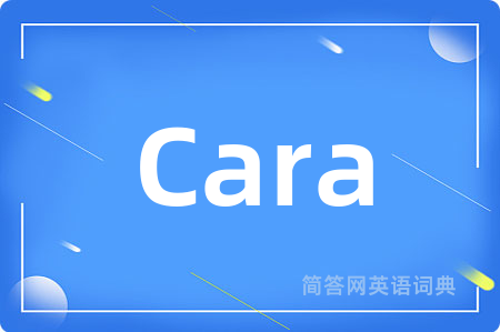 Cara是什么意思,Cara的中文翻译 Cara