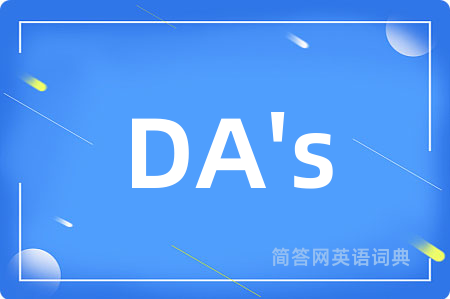 DA's