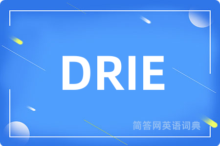 DRIE是什么意思,DRIE的中文翻译 DRIE