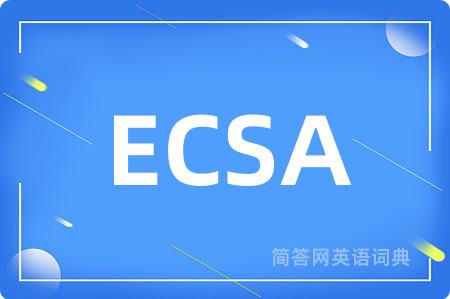 ECSA是什么意思,ECSA的中文翻译 ECSA