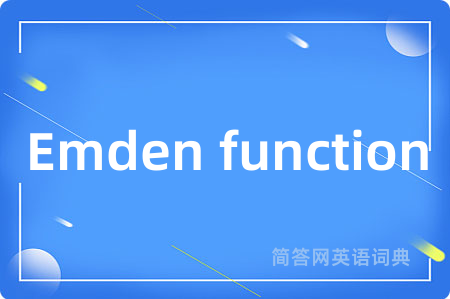 Emden function