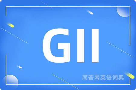 GII是什么意思,GII的中文翻译 GII
