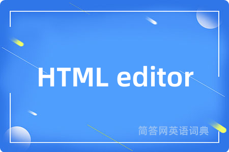 HTML editor