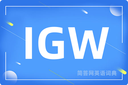IGW是什么意思,IGW的中文翻译 IGW