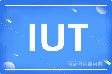 IUT是什么意思,IUT的中文翻译 IUT
