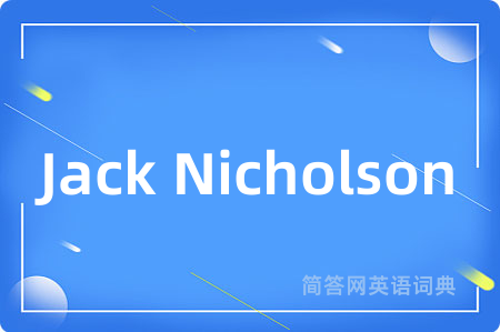 Jack Nicholson