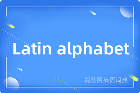 Latin alphabet