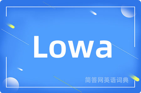 Lowa是什么意思,Lowa的中文翻译 Lowa