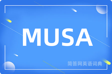 MUSA是什么意思,MUSA的中文翻译 MUSA