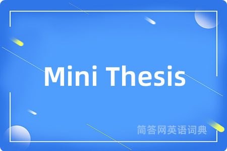 Mini Thesis