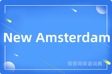 New Amsterdam是什么意思,New Amsterdam的中文翻译 New Amsterdam