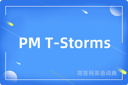 PM T-Storms
