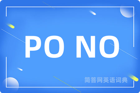 PO NO