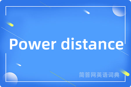Power distance