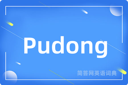 Pudong是什么意思,Pudong的中文翻译 Pudong