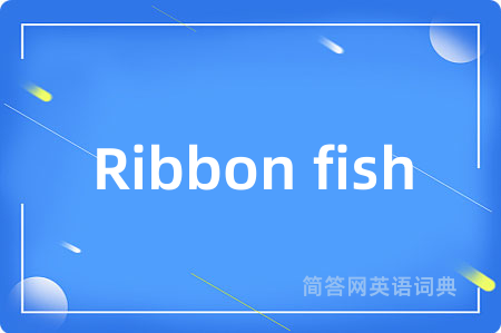 Ribbon fish