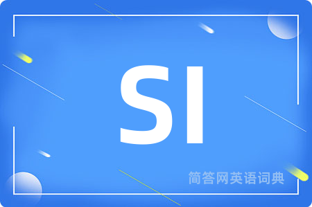 SI是什么意思,SI的中文翻译 SI