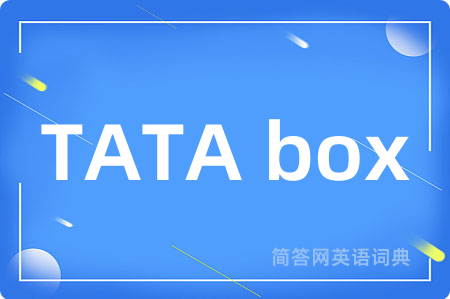 TATA box是什么意思,TATA box的中文翻译 TATA box