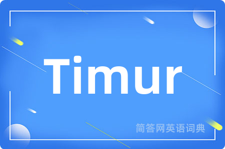 Timur是什么意思,Timur的中文翻译 Timur