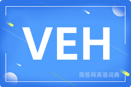 VEH是什么意思,VEH的中文翻译 VEH
