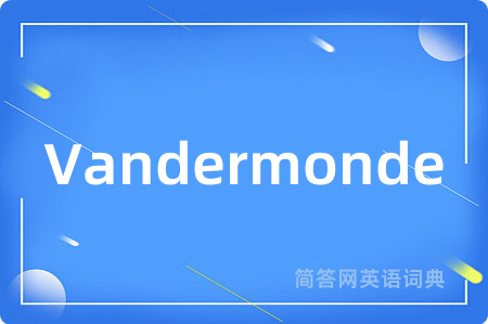 Vandermonde
