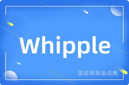 Whipple是什么意思,Whipple的中文翻译 Whipple