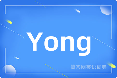 Yong是什么意思,Yong的中文翻译 Yong