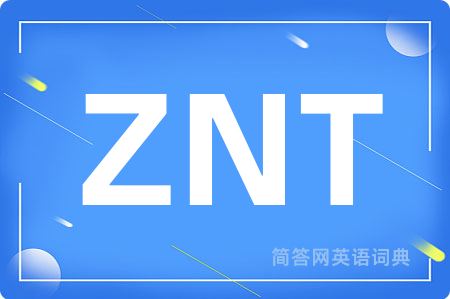 ZNT是什么意思,ZNT的中文翻译 ZNT