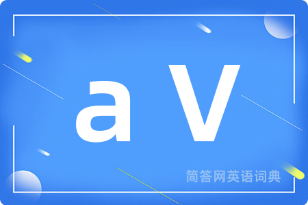a V