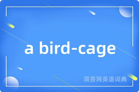 a bird-cage是什么意思,a bird-cage的中文翻译 a bird-cage