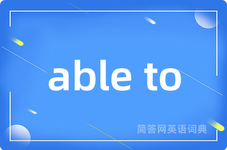 able to