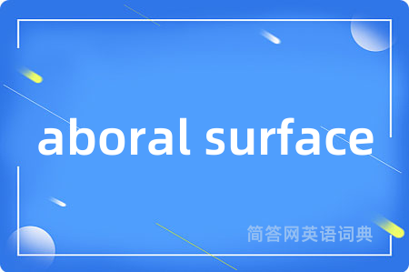 aboral surface