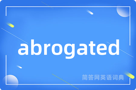 abrogated