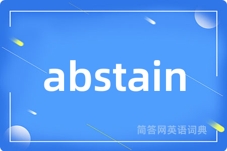 abstain