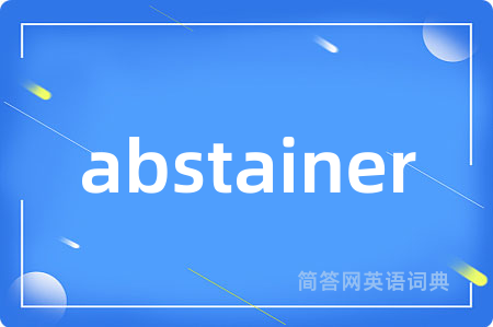 abstainer