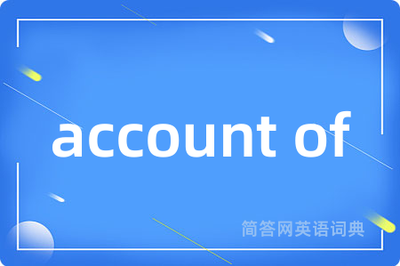 account of