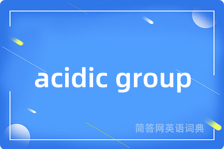 acidic group