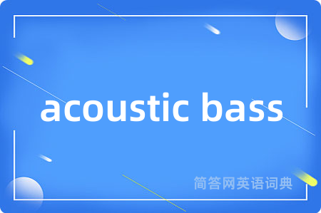 acoustic bass