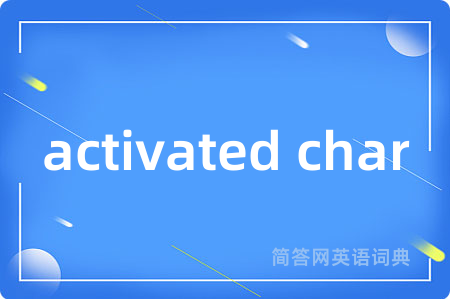 activated char