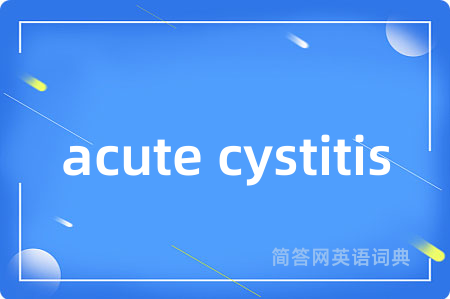 acute cystitis
