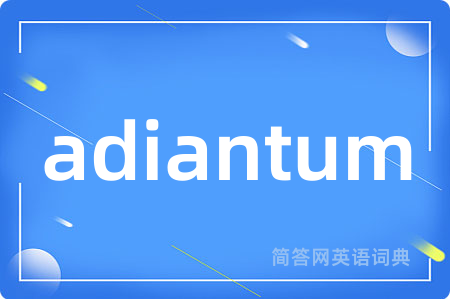 adiantum是什么意思,adiantum的中文翻译 adiantum