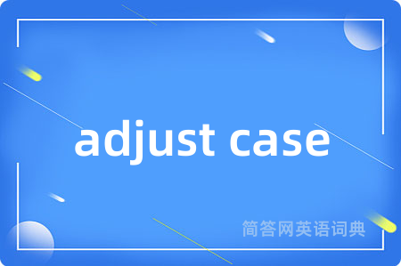 adjust case