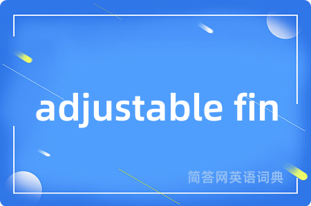 adjustable fin