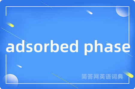 adsorbed phase