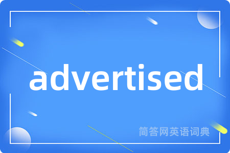 advertised