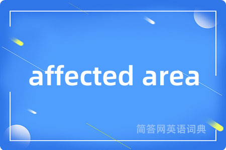 affected area