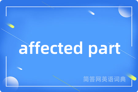 affected part