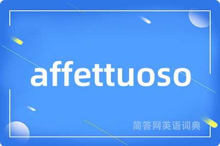 affettuoso