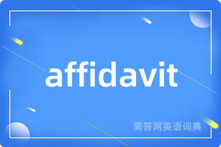 affidavit
